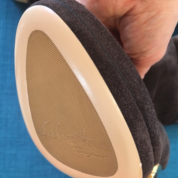 Salvatore Ferragamo Suede Brown Boots 37 US 6.5 - Picture 7 of 7